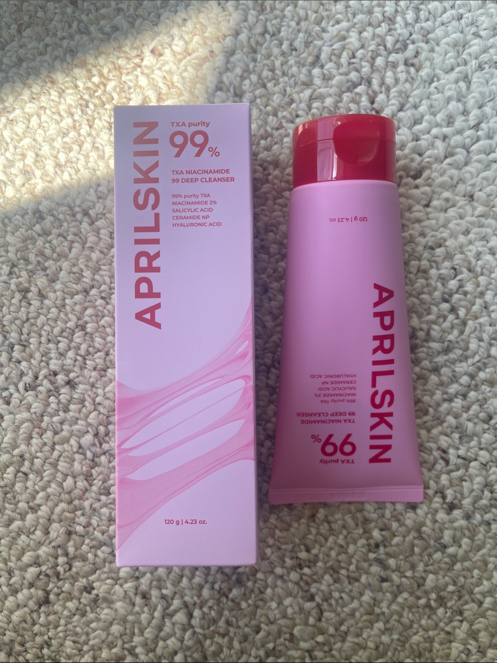 AprilSkin 99% Niacinamide Deep Cleanser - Pink Tube